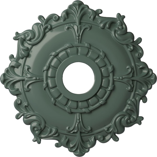 Ekena Millwork Riley Ceiling Medallion (Fits Canopies up to 4 5/8"), 18"OD x 3 1/2"ID x 1 1/2"P, Cloud Burst CM18RLCBF - main